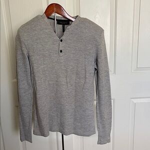 rag & bone long sleeve grey henley